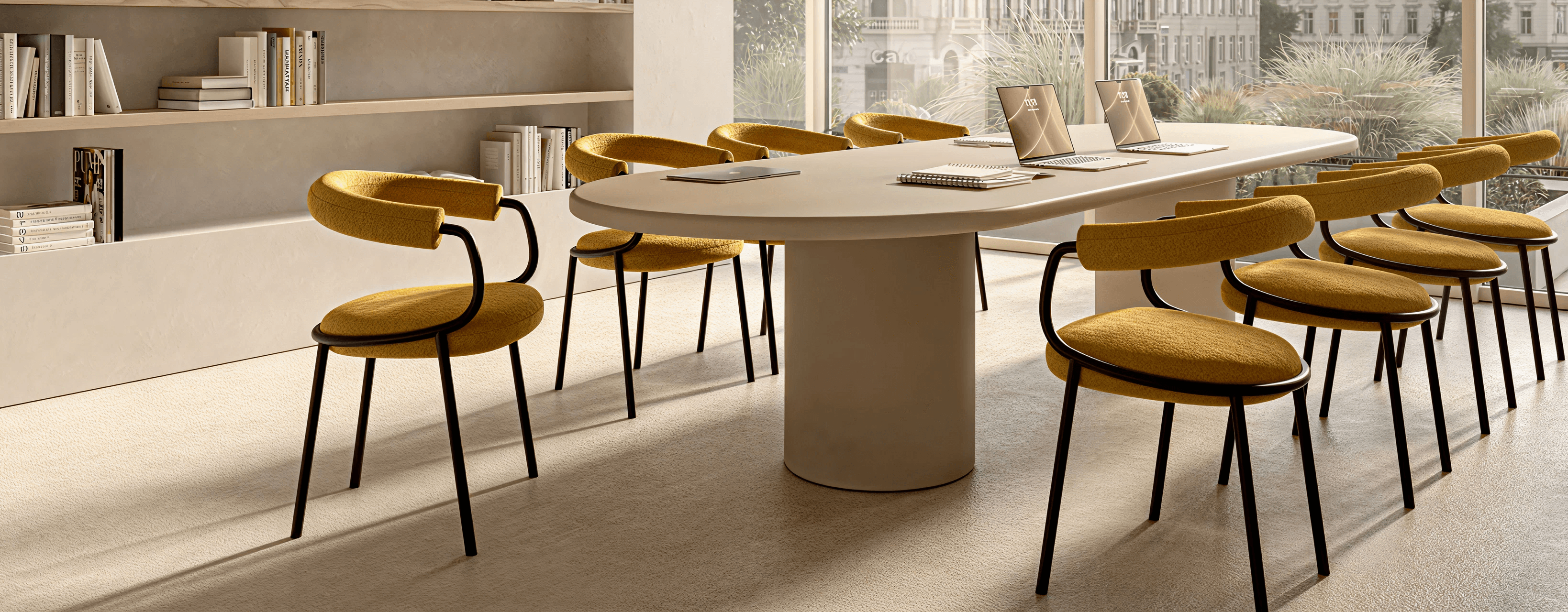Working space: S-CAB Seatings for Indoor and Outdoor